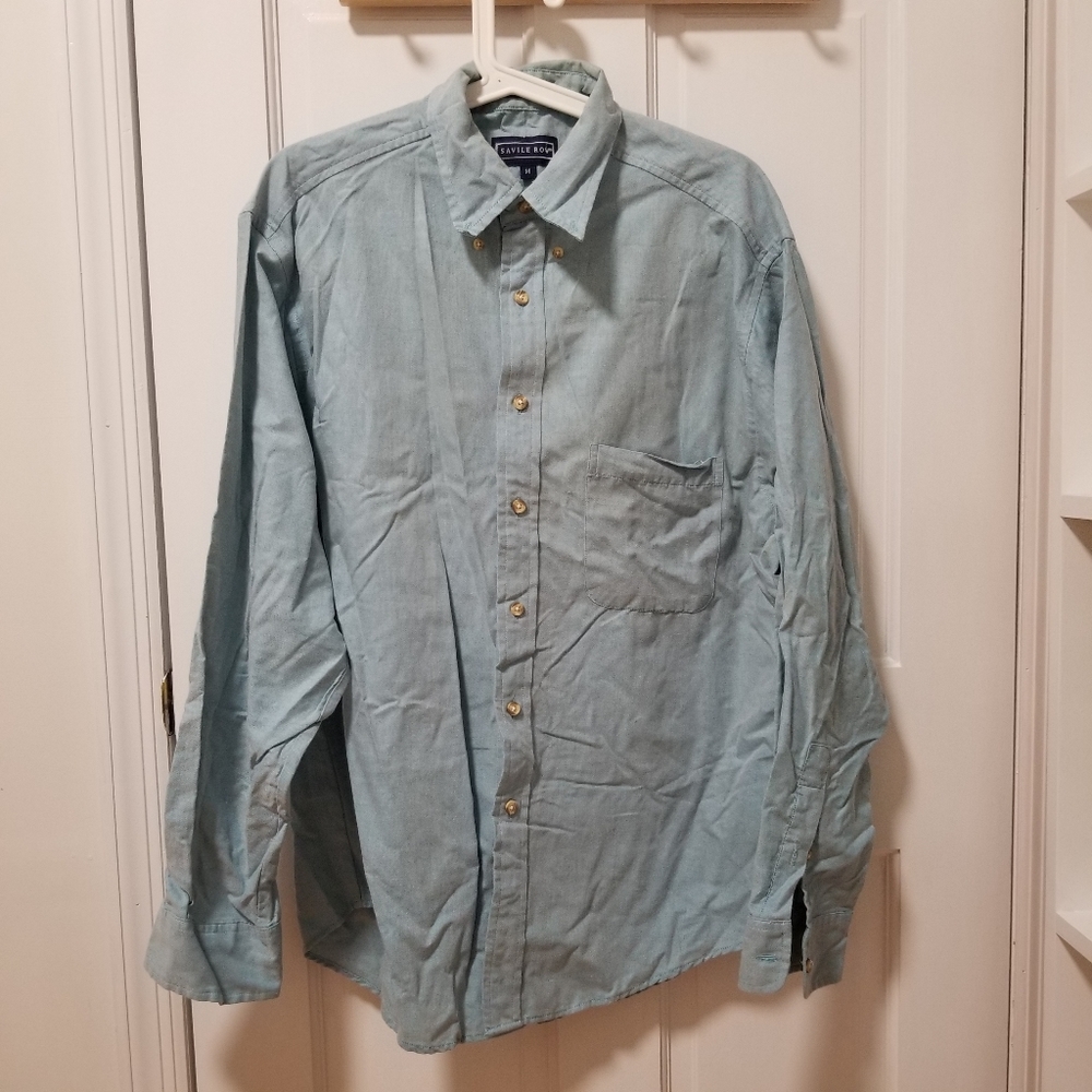 ♠ Vintage Saville Row Light Blue Button Down Shirt